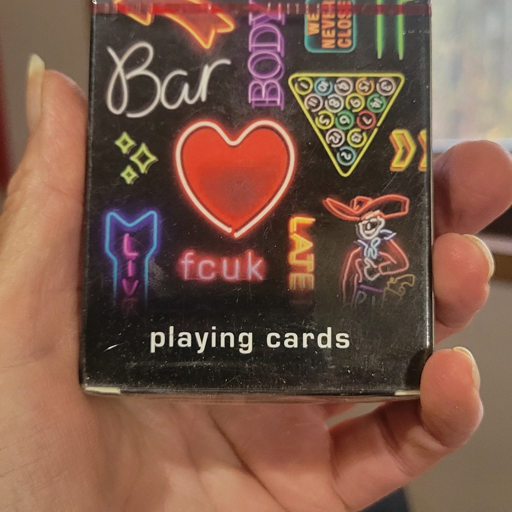 Neon Design Playing Cards